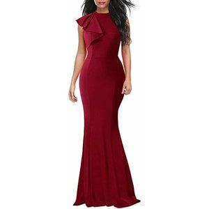 **DEFECTIVE** Ailundiya Women's Halter Ruffled Mer